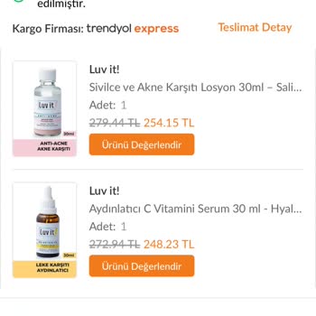 C Vitamini Serumu Ve Akne Losyonu Hayal Kırıklığı