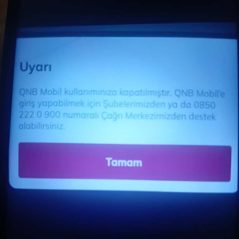 QNB Türkiye Mobil Bankacılık Erişim Sorunu: Ani Kapanma Ve Çözüm Beklentisi