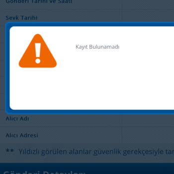 Kargo Takip Ve İletişim Sorunu