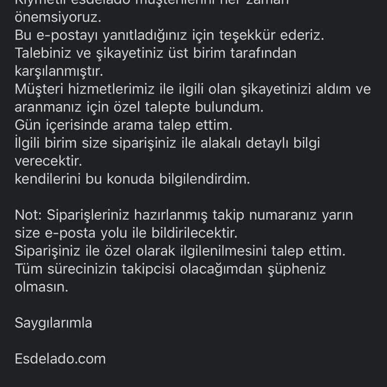 Geciken Sipariş Ve Bitmeyen Bekleyiş