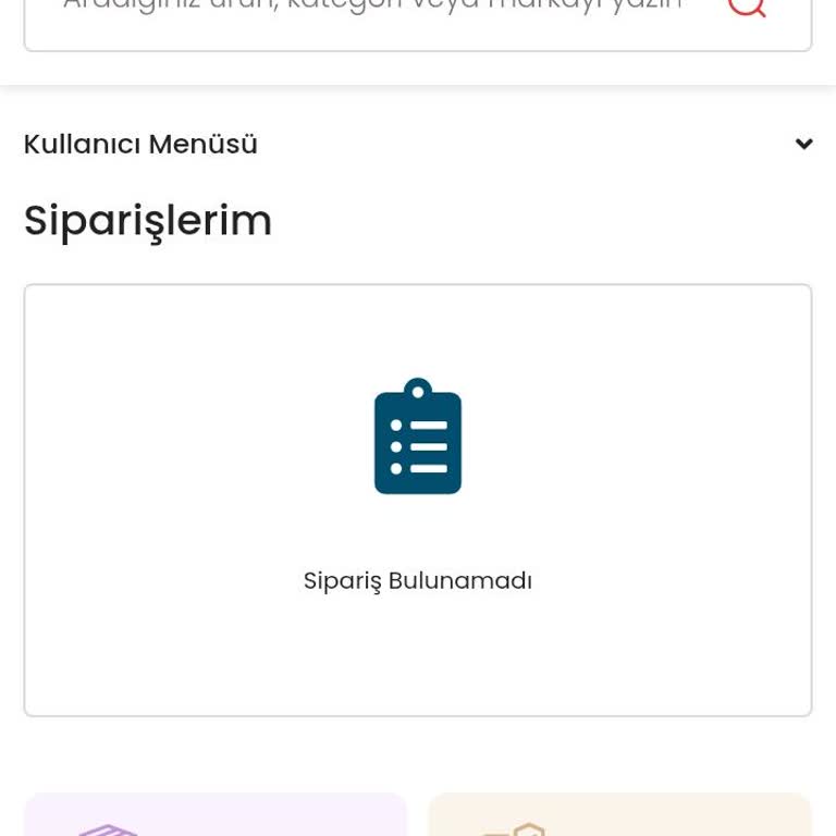 Siparişlerim Görünmüyor Ve Bilgilendirme Yok