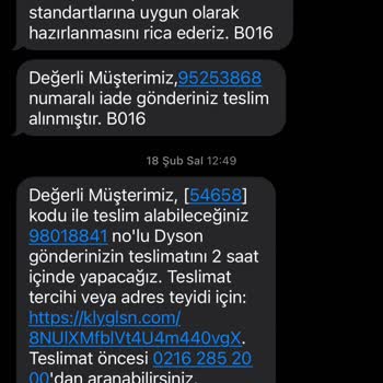 Dyson Süpürgemin Eksik Parçaları Ve Yanıltıcı Hizmet