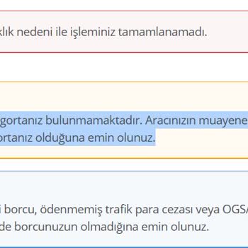 Aktif Sigortaya Rağmen Hatalı Uyarı Sorunu