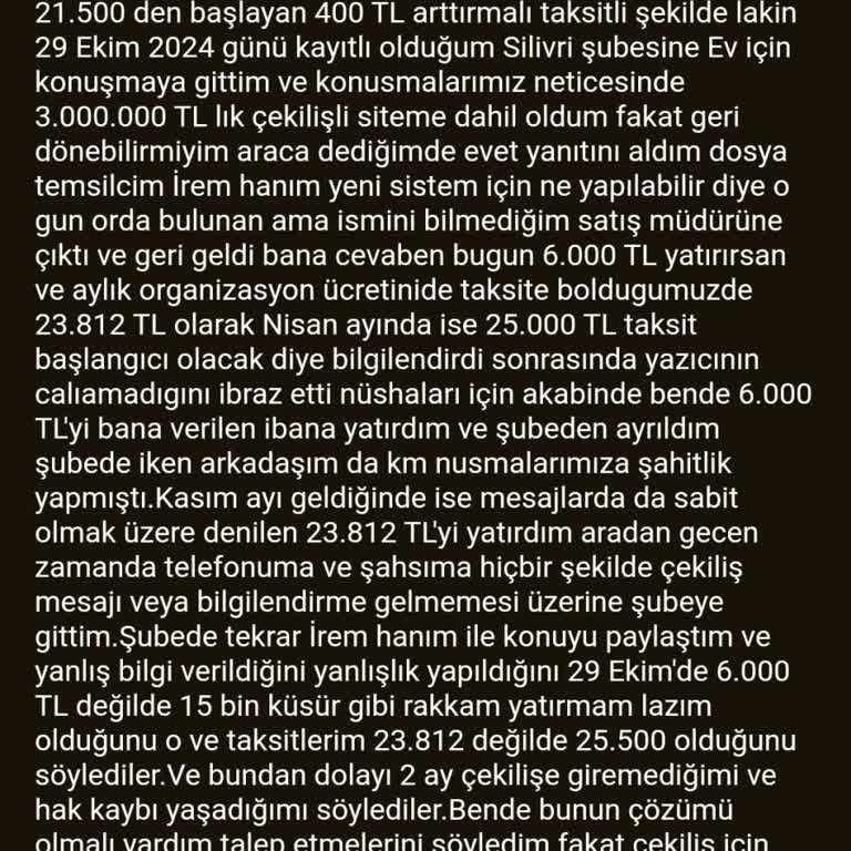 Yanlış Bilgilendirme Ve Çekiliş Sorunu