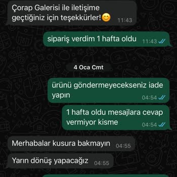 Sipariş Verildi Teslimat Yok İletişim Sıfır
