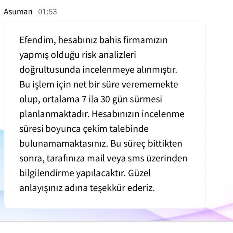 Çekim Talebi Sorunu Ve Hesap Kapatılması