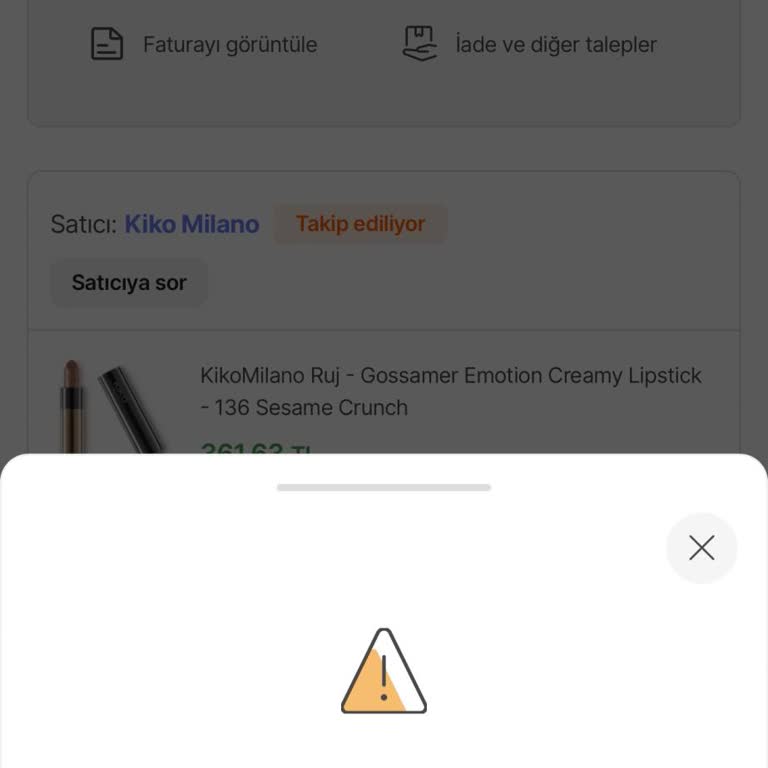 Yanlış Ürün İptal Edilemiyor: Hüsran Ve Beklenti