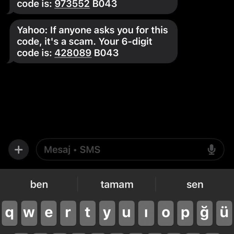 Yahoo'dan Gelen Yanıltıcı Doğrulama Kodları