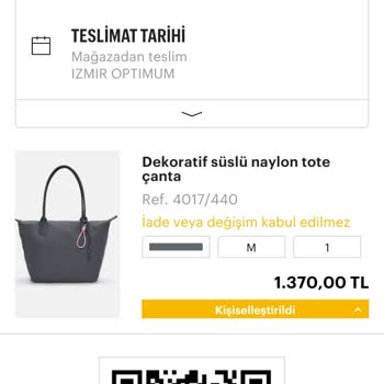 Kişiselleştirilmiş Çantada Yanlış Renk Hayal Kırıklığı