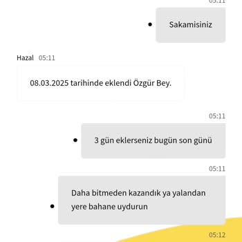 Kazandığım Bonusun Silinmesi
