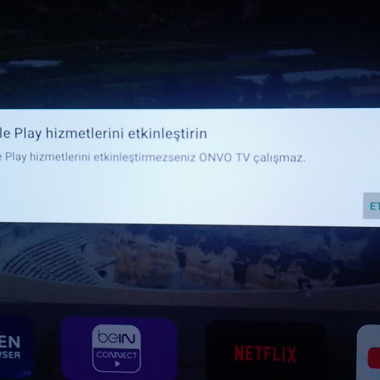 Yeni Alınan TV'de Google Play Hizmetleri Sorunu