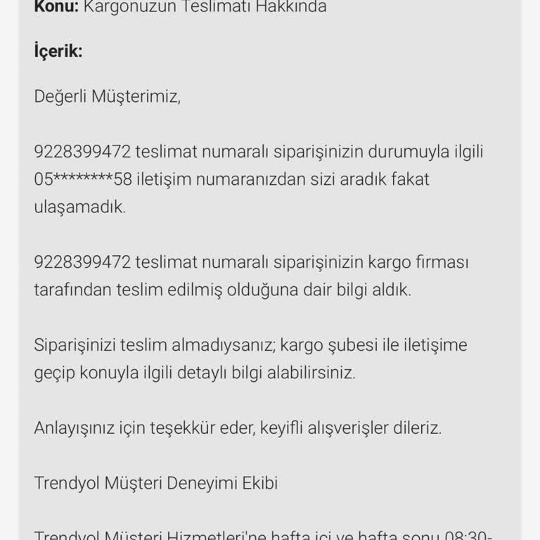 Teslim Edilmeyen Siparişler Ve Çözülmeyen Sorunlar