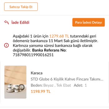 Karaca'dan Habersiz İade Ve Fiyat Artışı Mağduriyeti