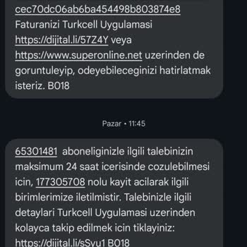 Turkcell Superonline İle İletişim Sorunları Ve Mağduriyet