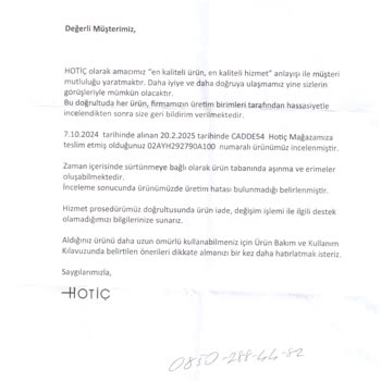 Ayakkabı Tabanı Sorunu Ve Yetersiz Müşteri Hizmeti