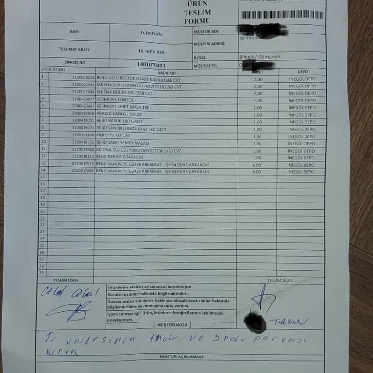 Doğtaş Mobilya'nın TV Ünitesi Teslimatındaki Sorun Ve Müşteri Hizmetleri İlgisizliği