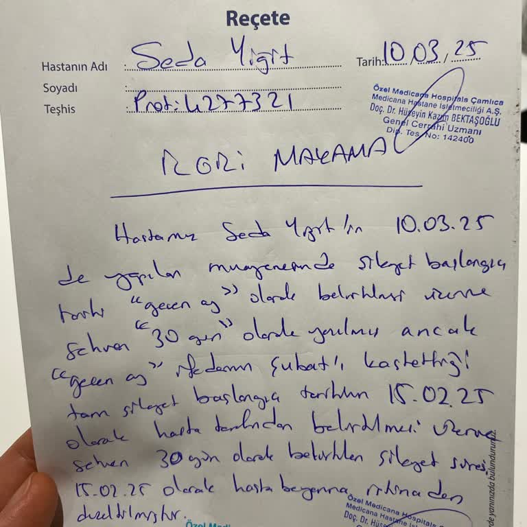 Sigorta Şirketinin İnatçı Tavrı Ve Doktor Hatası Mağdur Ediyor