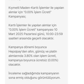 Hepsipay'de Komisyonsuz Altın Aldatmacası