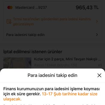 Para İadesi Sorunu: Temu'dan Sipariş İptali Sonrası Geri Ödeme Yapılmadı
