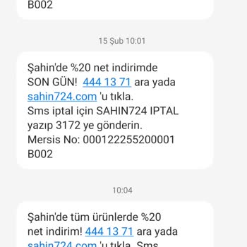 Sürekli Rahatsız Eden Şahin Sucuk SMS Ve Aramaları