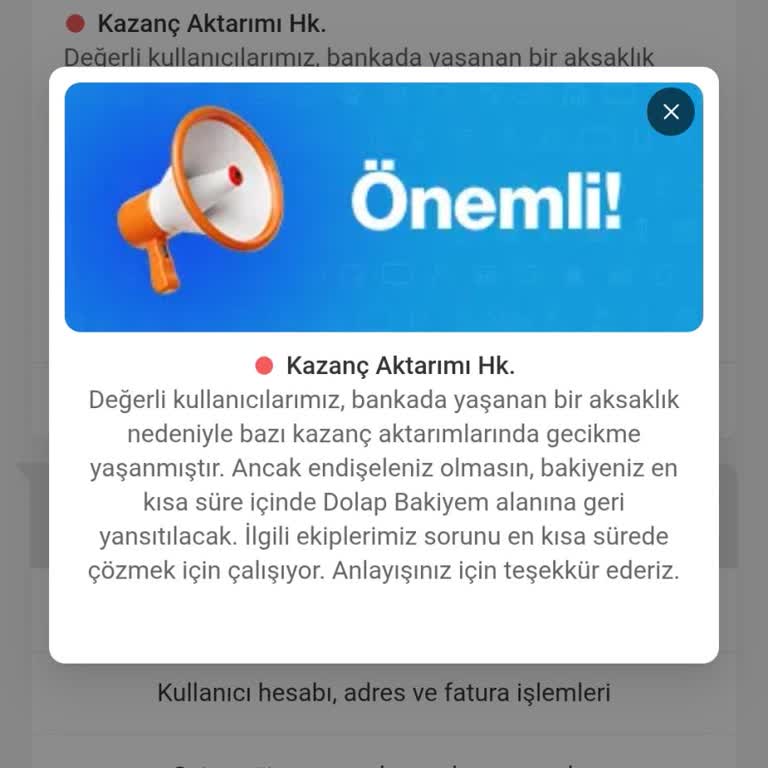 Dolap Uygulaması Ödememi Neden Yapmadı