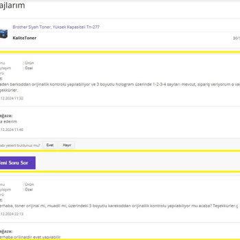 Yanıltıcı Ürün Ve Orijinallik Sorunu: N11'den Alınan Toner