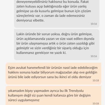 Trendyol'dan Alınan Gecelik Takımının İade Sorunu