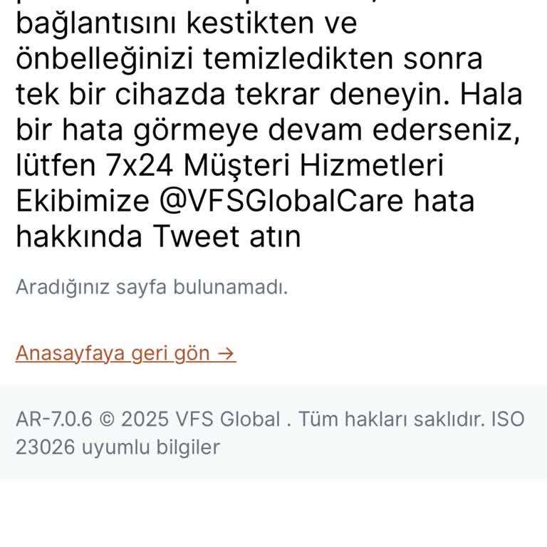 VFS Global Fransa Vize Randevu Sisteminde Sürekli Hata