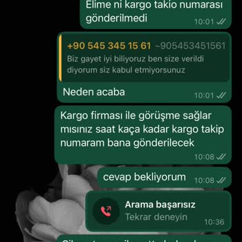 Kargo Takip Sorunu Ve Güven Vermeyen İletişim