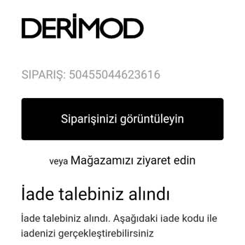 Derimod İade Sürecinde Yaşanan Sorunlar Ve İletişimsizlik