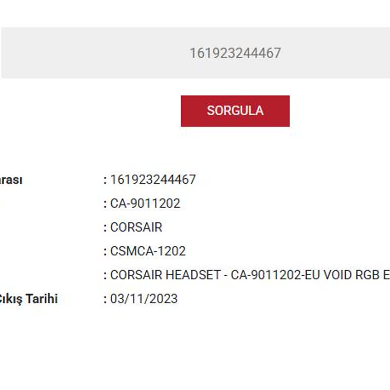 Garanti Sürecinde Seri Numarası Sorunu