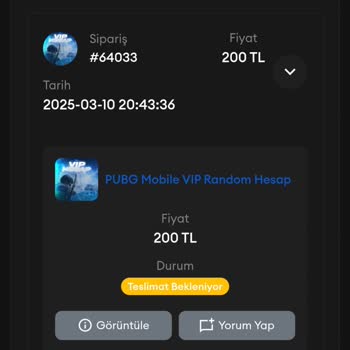 Geciken PUBG Mobile Hesabı Ve Para İadesi Sorunu