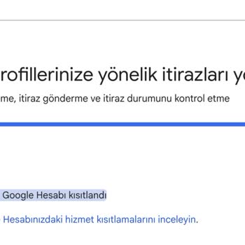 Google Business'ın Yanıltıcı Önerileri Ve Yetersiz İletişim Hizmeti