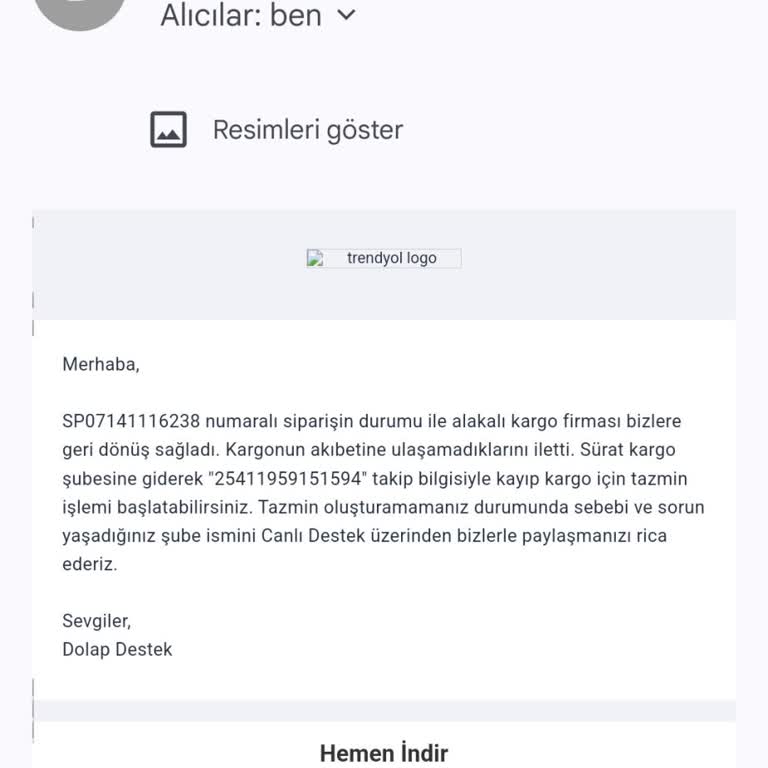 Sürat Kargo'da Kaybolan Ürün Ve Çözülmeyen Tazmin Süreci