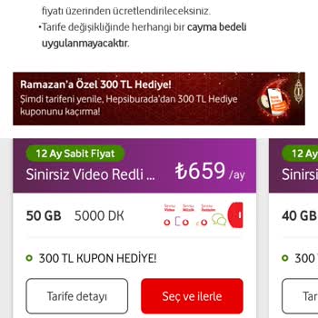 Vodafone'dan Mevcut Müşteriye Fahiş Fiyat Teklifi