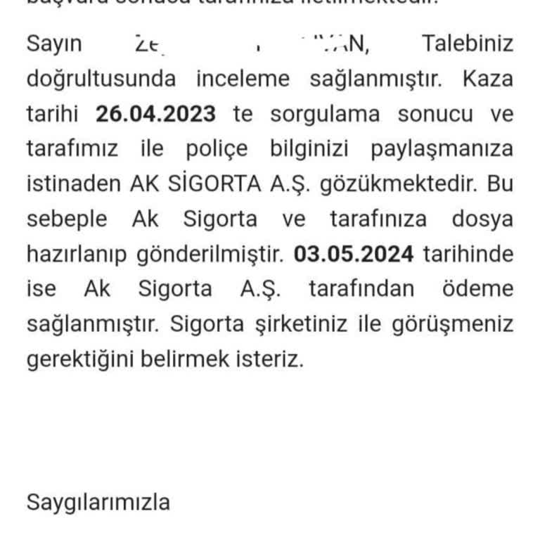 Yanlış Kaza Kaydı Nedeniyle Artan Sigorta Maliyeti