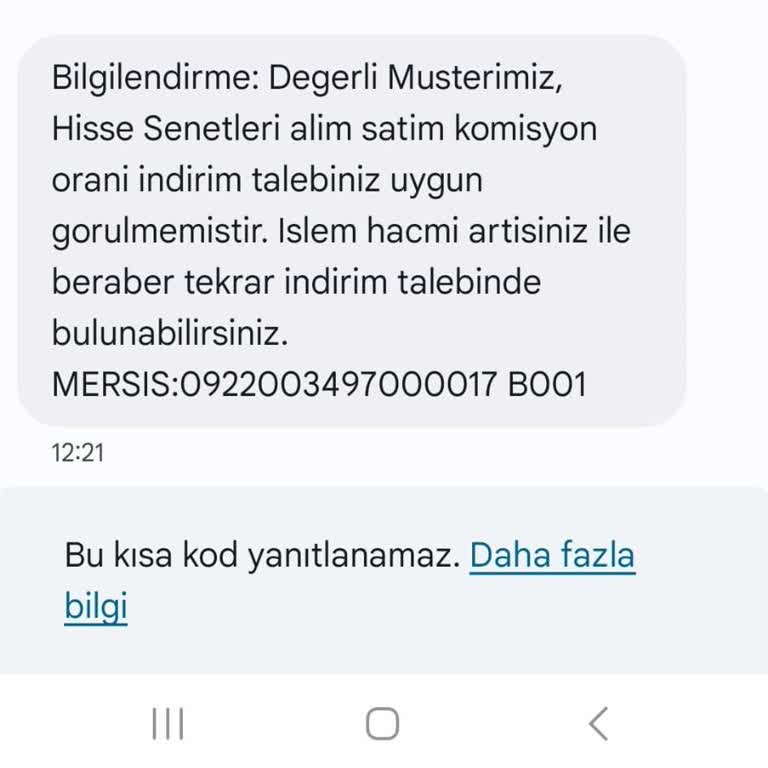 VakıfBank'ın Komisyon İndirimi Talebime Olumsuz Yanıtı