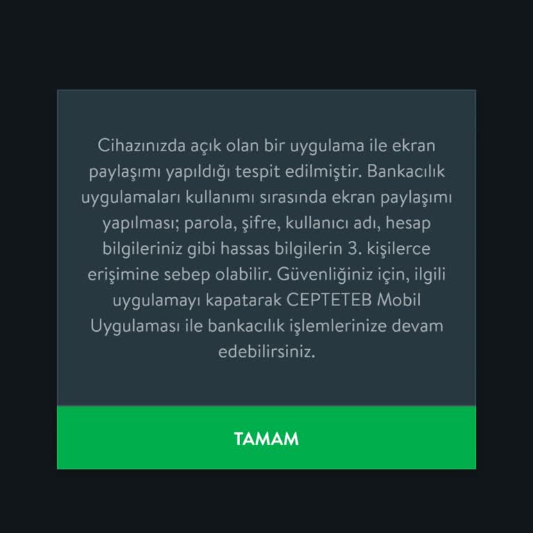 TEB Mobil Bankacılık Giriş Sorunu