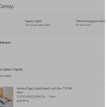Karaca'dan Sipariş Ettiğim Ürün 10 Gündür Teslim Edilmedi!