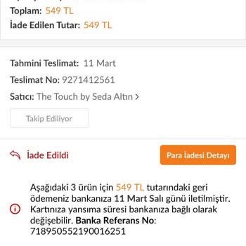 İptal Edilen Sipariş Ve Yetersiz Satıcı Desteği