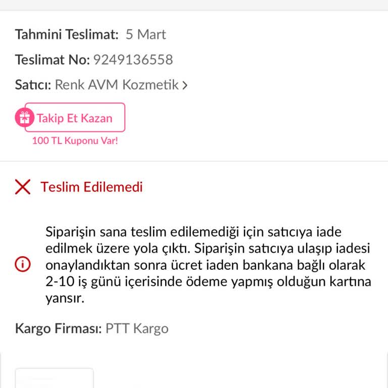 PTT Kargo İle Teslimat Sorunları Ve İletişim Eksikliği