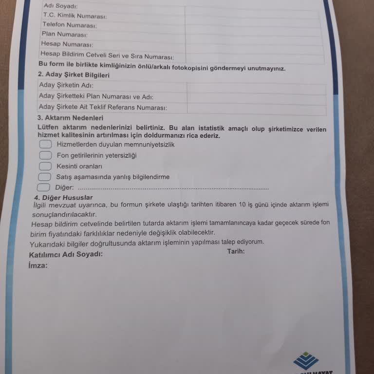 BES İptali İçin Ulaşılamayan Müşteri Hizmetleri Ve Belirsiz Form Bilgileri