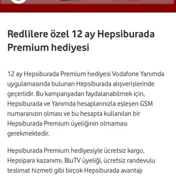 Vodafone Yanımda Ve Hepsiburada Premium Kampanyasında Yanıltıcı Bilgilendirme Sorunu