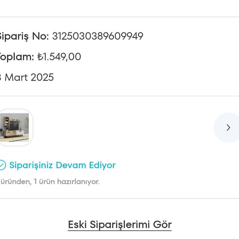 A101 Ekstra'da TV Ünitesi Siparişi Hayal Kırıklığı