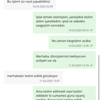 Teslim Edilmeyen Sipariş Ve Yanıltıcı Teslimat Bilgileriyle Yaşanan Hayal Kırıklığı