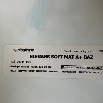 Polisan Renk Kataloğu Yanıltmasıyla Maddi Zarar!