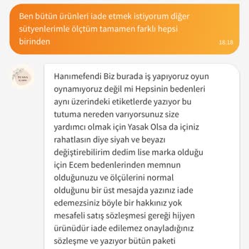 Trendyol Siparişimde Renk Ve Beden Şoku: İade Sürecinde Çözüm Bekliyorum!