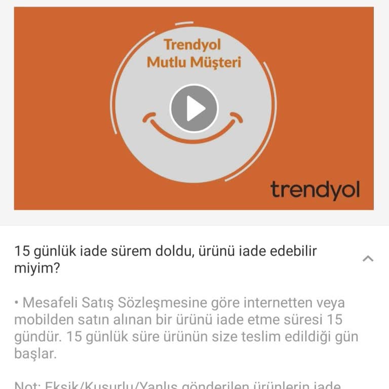 Trendyol'dan Aldığım Ürün Sürekli Arızalanıyor