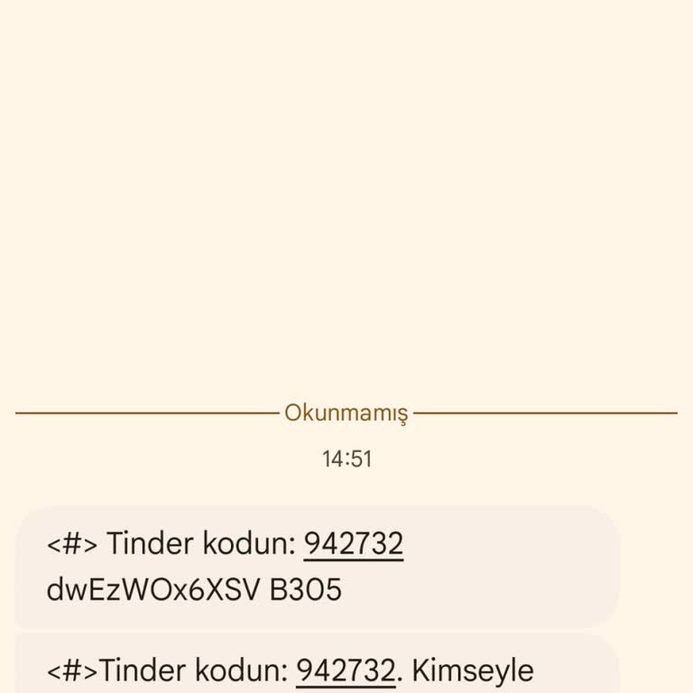 Tinder Kodu Mesajlarıyla Karşı Karşıya Kaldım