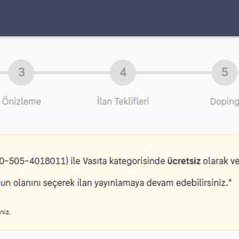 Yanlış İlan Nedeniyle Ücretsiz İlan Hakkı Kaybı